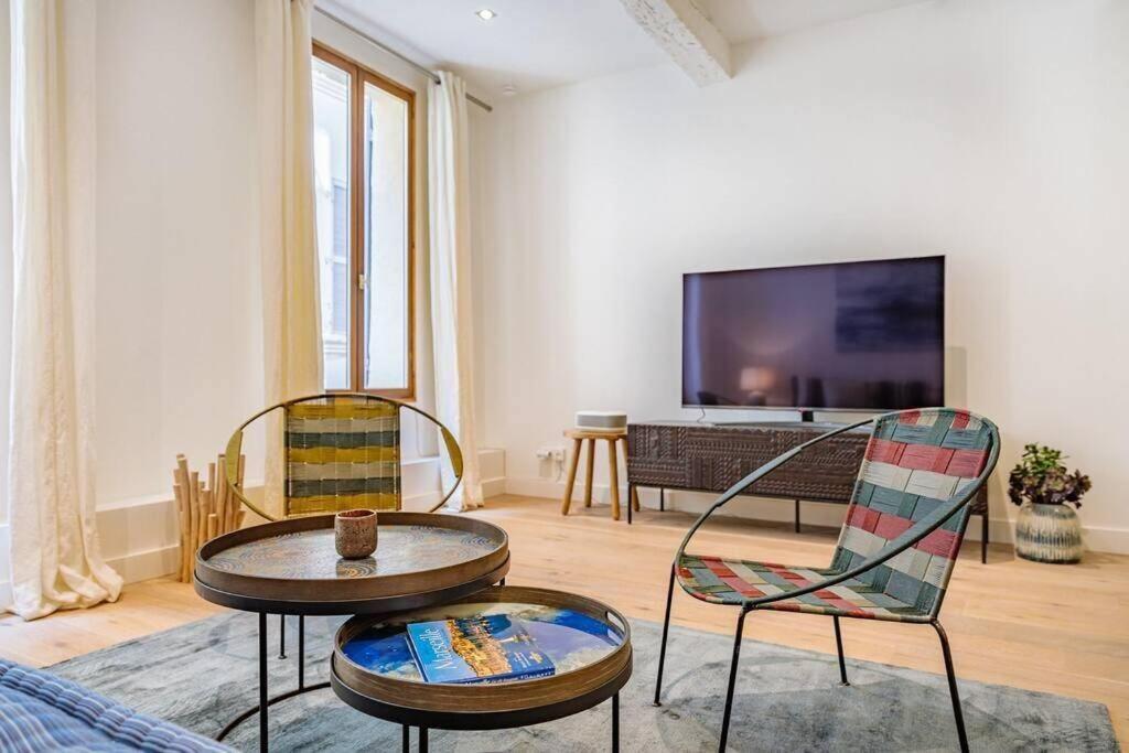 Appartement 5*, Climatise, Avec Terrasse Au Quartier Le Panier Marsylia Zewnętrze zdjęcie